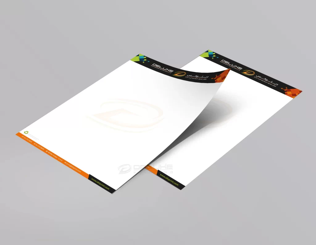 letterhead printing dubai